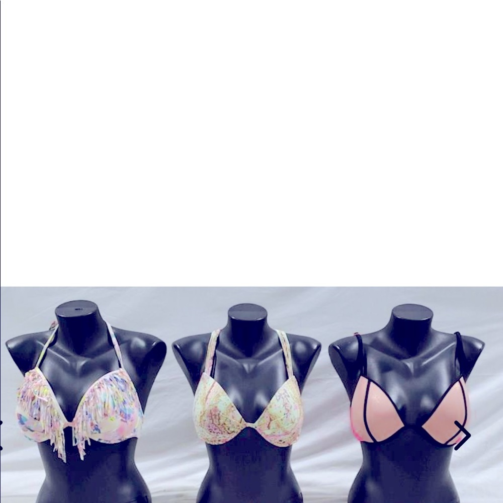 Victoria Secret Swim top 34DD lot of three